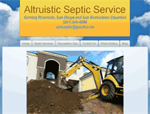 Tablet Screenshot of altruisticsepticservice.com